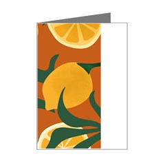 Lemon Citrus Fruit Summer Painting Drawing Mini Greeting Card by Grandong