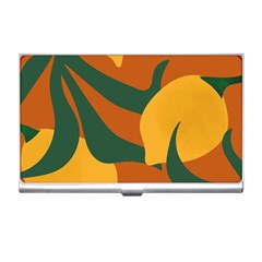 Lemon Citrus Fruit Summer Painting Drawing Business Card Holder by Grandong