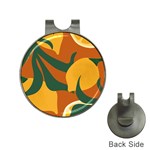 Lemon Citrus Fruit Summer Painting Drawing Hat Clips with Golf Markers Front