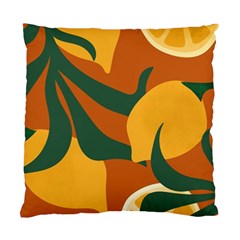 Lemon Citrus Fruit Summer Painting Drawing Standard Cushion Case (one Side) by Grandong