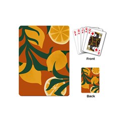 Lemon Citrus Fruit Summer Painting Drawing Playing Cards Single Design (mini)