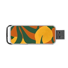 Lemon Citrus Fruit Summer Painting Drawing Portable Usb Flash (one Side) by Grandong