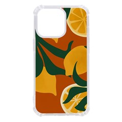 Lemon Citrus Fruit Summer Painting Drawing Iphone 13 Pro Tpu Uv Print Case by Grandong