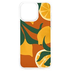 Lemon Citrus Fruit Summer Painting Drawing Iphone 15 Plus Tpu Uv Print Case by Grandong