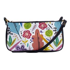 Summer Flowers Spring Background Shoulder Clutch Bag by Grandong