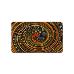 Swirl Vortex Emoji Cyclone Motion Art Magnet (name Card)