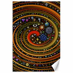 Swirl Vortex Emoji Cyclone Motion Art Canvas 20  X 30 