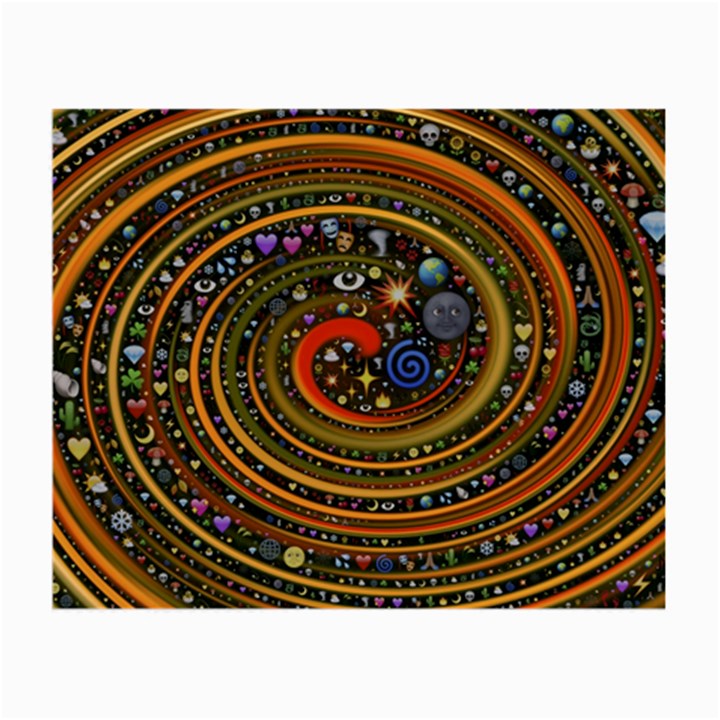 Swirl Vortex Emoji Cyclone Motion Art Small Glasses Cloth (2 Sides)