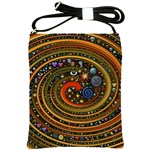 Swirl Vortex Emoji Cyclone Motion Art Shoulder Sling Bag Front