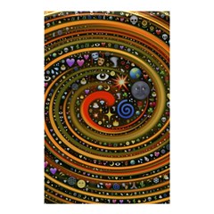 Swirl Vortex Emoji Cyclone Motion Art Shower Curtain 48  X 72  (small) 