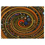 Swirl Vortex Emoji Cyclone Motion Art Premium Plush Fleece Blanket (Extra Small) 40 x30  Blanket Front