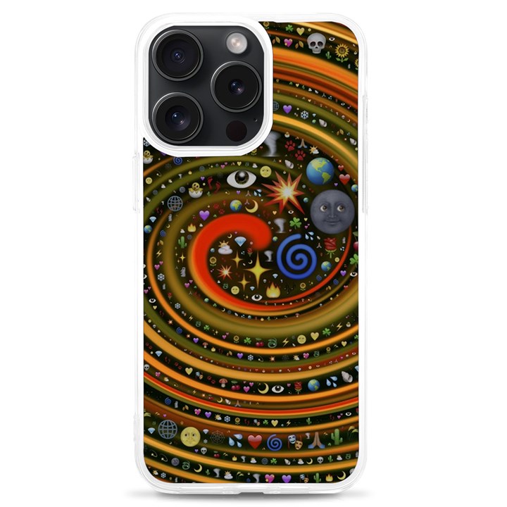 Swirl Vortex Emoji Cyclone Motion Art iPhone 15 Pro Max TPU UV Print Case