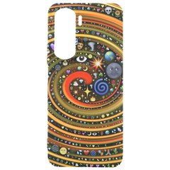 Swirl Vortex Emoji Cyclone Motion Art Samsung Galaxy S24 Plus 6 7 Inch Black Tpu Uv Case by Paksenen