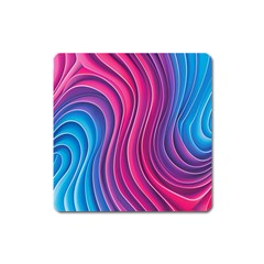 Spiral Swirl Pattern Light Circle Square Magnet by Ndabl3x