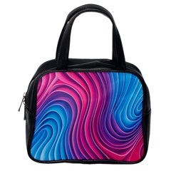 Spiral Swirl Pattern Light Circle Classic Handbag (one Side) by Ndabl3x