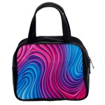 Spiral Swirl Pattern Light Circle Classic Handbag (Two Sides) Front