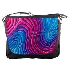 Spiral Swirl Pattern Light Circle Messenger Bag by Ndabl3x