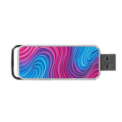 Spiral Swirl Pattern Light Circle Portable Usb Flash (one Side) by Ndabl3x