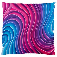 Spiral Swirl Pattern Light Circle Standard Premium Plush Fleece Cushion Case (one Side) by Ndabl3x