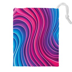 Spiral Swirl Pattern Light Circle Drawstring Pouch (5xl) by Ndabl3x