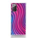 Spiral Swirl Pattern Light Circle Samsung Galaxy Note 20 TPU UV Case Front