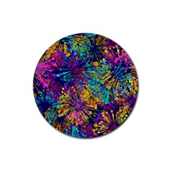 Illustration Graphics Art Rubber Coaster (round) by anzea