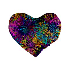 Illustration Graphics Art Standard 16  Premium Heart Shape Cushions by anzea