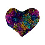 Illustration Graphics Art Standard 16  Premium Heart Shape Cushions Back