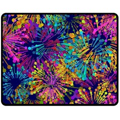 Illustration Graphics Art Two Sides Fleece Blanket (medium) by anzea