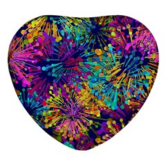 Illustration Graphics Art Heart Glass Fridge Magnet (4 Pack)