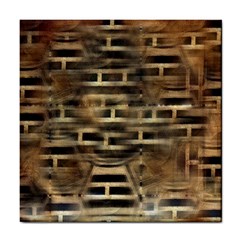 Textures Brown Wood Tile Coaster