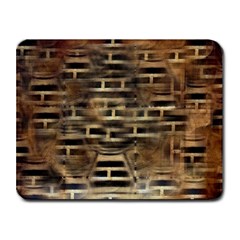 Textures Brown Wood Small Mousepad by anzea