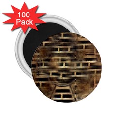 Textures Brown Wood 2 25  Magnets (100 Pack) 