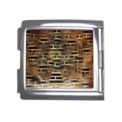 Textures Brown Wood Mega Link Italian Charm (18mm) by anzea