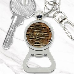 Textures Brown Wood Bottle Opener Key Chain by anzea