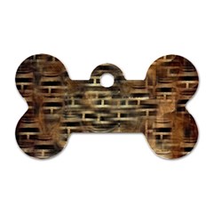 Textures Brown Wood Dog Tag Bone (one Side) by anzea