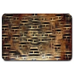 Textures Brown Wood Large Doormat by anzea