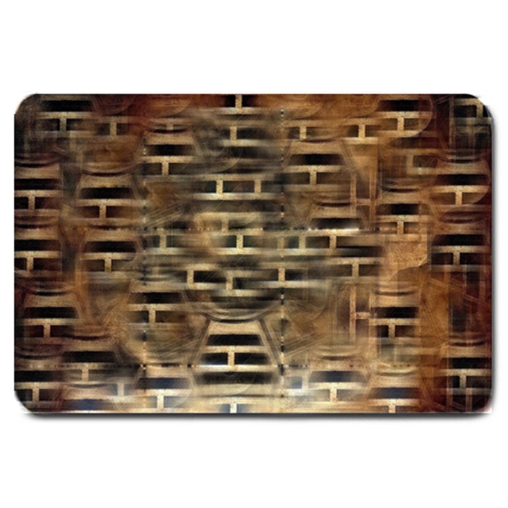 Textures Brown Wood Large Doormat