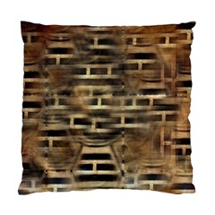 Textures Brown Wood Standard Cushion Case (two Sides) by anzea