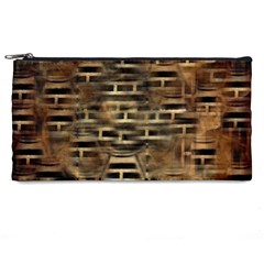 Textures Brown Wood Pencil Case by anzea