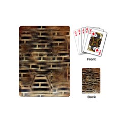 Textures Brown Wood Playing Cards Single Design (mini)