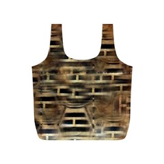 Textures Brown Wood Full Print Recycle Bag (s) by anzea