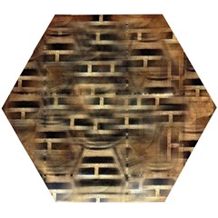 Textures Brown Wood Wooden Puzzle Hexagon by anzea