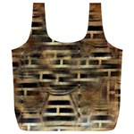 Textures Brown Wood Full Print Recycle Bag (XXL) Front