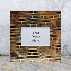 Textures Brown Wood White Box Photo Frame 4  X 6  by anzea