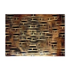 Textures Brown Wood Crystal Sticker (a4) by anzea