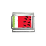 Watermelon Black Green Melon Red Italian Charm (9mm) Front