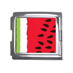 Watermelon Black Green Melon Red Mega Link Italian Charm (18mm)