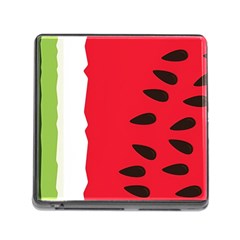 Watermelon Black Green Melon Red Memory Card Reader (square 5 Slot) by Cemarart