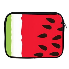 Watermelon Black Green Melon Red Apple Ipad 2/3/4 Zipper Cases by Cemarart